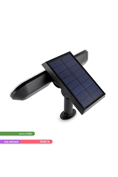 ACK Solar Led Kazıklı Çim Armatürü Güneş Enerjili Bahçe Duvar Aydınlatması Yeşil Renk