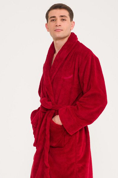 Miespiga Rochie pentru bărbați Welsoft Claret Red Shawl Guler Fleece