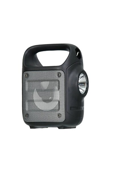 GFUZ Bluetooth Hoparlör Led Ikaz Işıklı El Fenerli Kablosuz Ses Bombası Fm Ra...