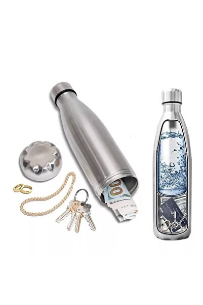 HEPBİMODA Özel Gizli Bölmeli Para Saklama Kasası Su Şişesi Termos