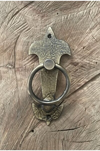 Ars Desenli Antik Sarı Pirinç Kapı Tak Tak Ahşap Kapı Tokmagı