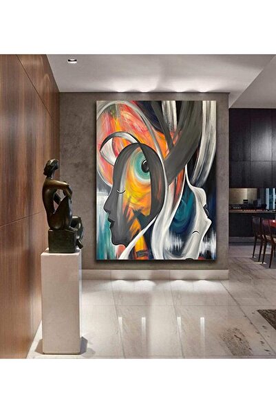 TRADE AYS Sanatsal Insan Ve Ölüm Dekoratif Kanvas Duvar Tablo