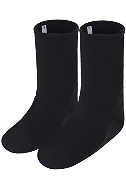 Genel Markalar 3 mm dalgıç çorap siyah, dayanıklı ve konforlu denizcilik akse...