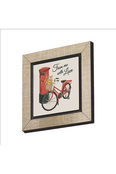 BAKSEPETE Ornament pentru frigider din MDF Magnetkrg-033 imprimat vizual pentru biciclete olandeze