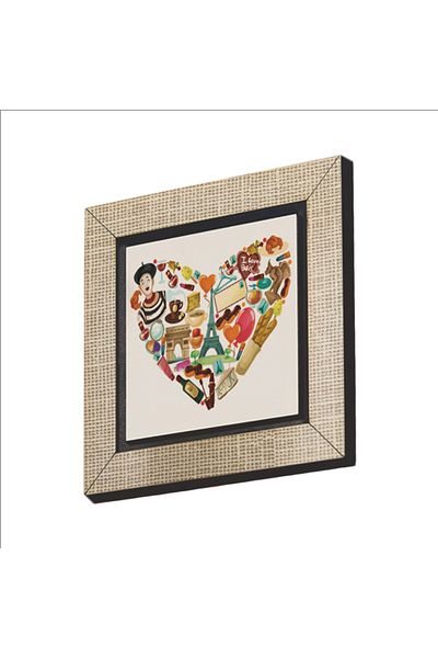 BAKSEPETE Ornament pentru frigider Magnetkrg-007 MDF imprimat cu simboluri Franței