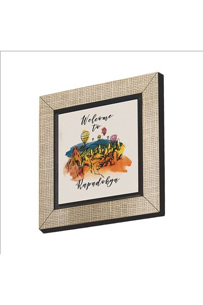 Sadrazam Στολίδι ψυγείου Cappadocia Printed MDF Magnetkrt-118