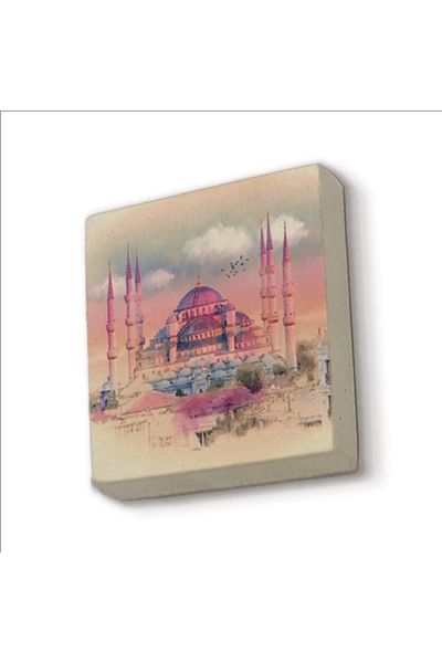 Sadrazam Στολίδι Ψυγείου Τζαμιού Sultanahmet με στάμπα από φυσική πέτρα Magnetkrt-012