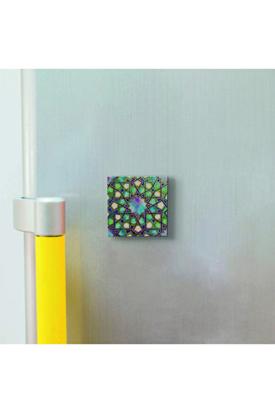 Sadrazam Colorful Pattern Printed Natural Stone Magnetkd-008 Refrigerator Ornament