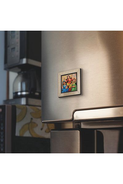 BAKSEPETE Ornament pentru frigider cu imprimeu MDF Magnetkrg-145 pentru femei care dansează