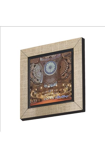 Sadrazam Στολίδι Ψυγείου MDF Magnetkrt-016 με εμπριμέ εσωτερικό του Τζαμιού Sultanahmet