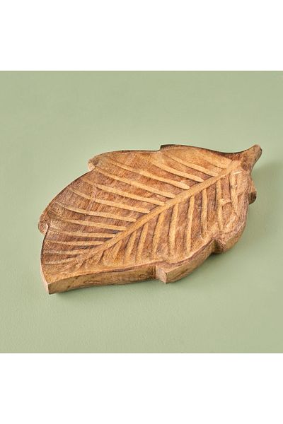 Bella Maison Lida Ξύλινο Διακοσμητικό Πιάτο Φυσικό 30x19 cm