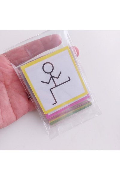 Etkinlik ve çocuk Stickman Cards