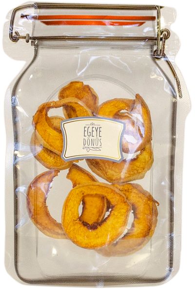 EGEYE DÖNÜŞ 25 gr.Peach Fruit Dried Chips - Jar Appearance Ziplock Bag