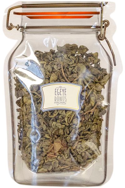 EGEYE DÖNÜŞ Green Bud Tea - 50 Gr.- Jar Appearance Bag - Ziplock Storage Bag