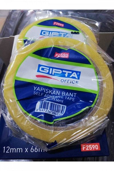 Gıpta 12Mmx66Mt Adhesive Tape Gk01582 a Pack Is 12 Pieces