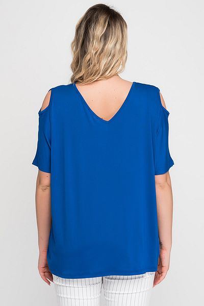 Şans Plus Size Blouse - Navy blue - Regular fit