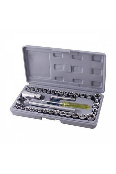 odix 40 Pieces Socket Set - Ratchet, Wrench Screwdriver Bag, Repair Remodeling