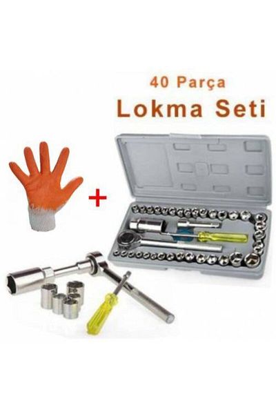odix 40 Pieces Socket Set - Ratchet, Wrench Screwdriver Bag, Repair Remodeling