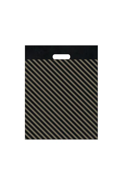 MSB Ambalaj Naksan Reinforced Black Striped Bag 50x60 Cm No:5 50 Pieces
