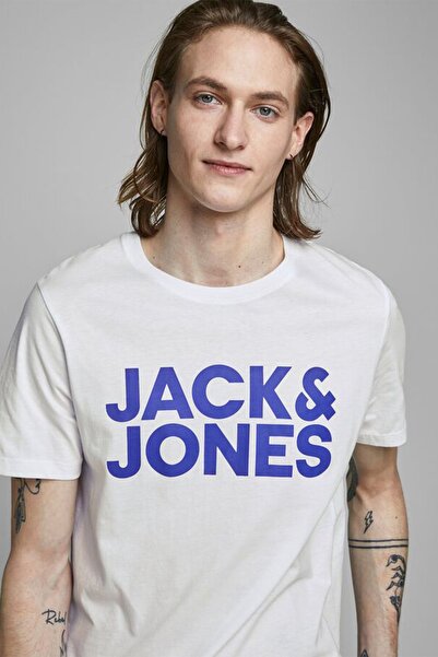 Jack & Jones Ανδρικό μπλουζάκι με λαιμόκοψη JACK JONES Written 12151955
