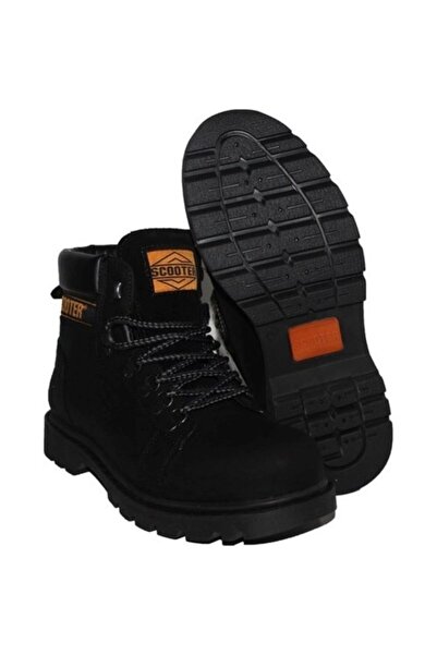 Scooter Unisex Siyah Su Geçirmez Nubuk Günlük Bot