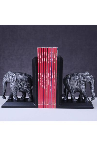 Gift Garden Suport pentru cărți cu figurină elefant argintiu