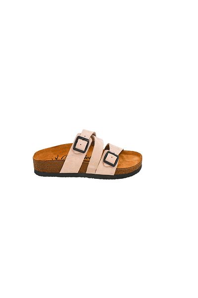Moosefield Kids Παιδικές παντόφλες Unisex από γνήσιο δέρμα σε σκόνη