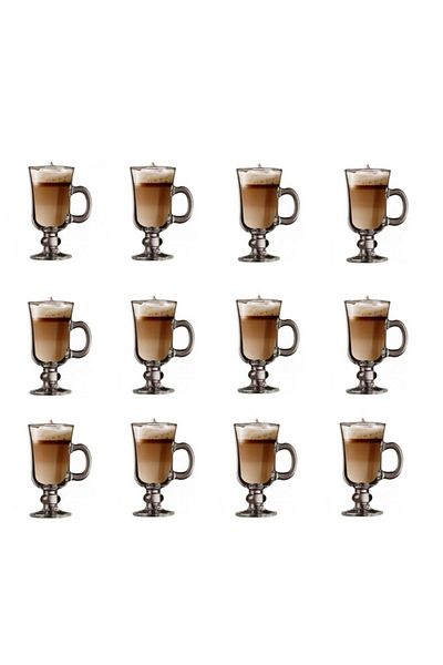 PAŞABAHÇE CAM Irish Latte - Chocolate Glass 12' Cup Glass