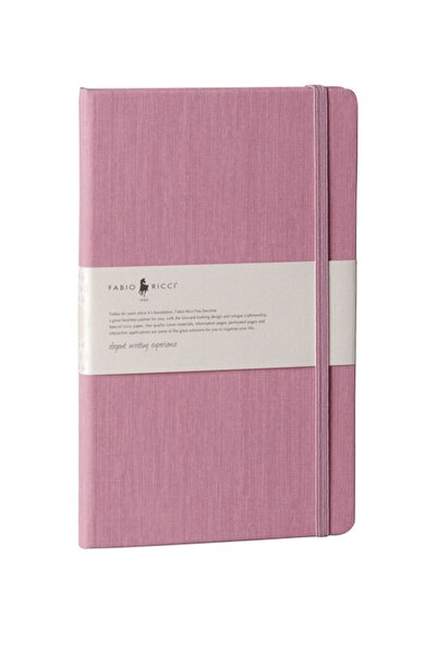 Fabio Ricci Lepidus 13x21cm Noktalı Pembe Defter