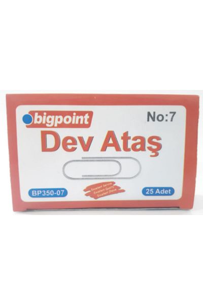 Bigpoint Agrafă din nichel Nr.: 7 - Cutie de 10 bucăți de 70 mm