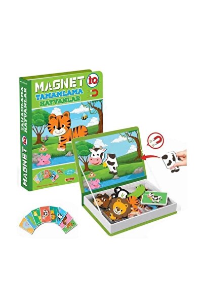 Genel Markalar Magnetik Hayvan Tamamlama Eğitici Oyuncak Dıy Toy