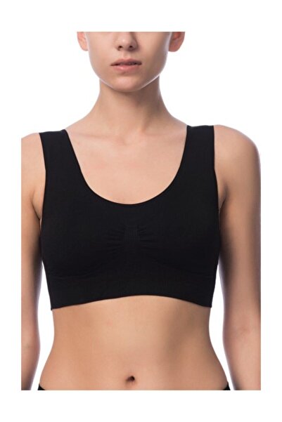 NBB Kadın Siyah Kaplı Büstiyer Toparlayıcı Sütyen 2411