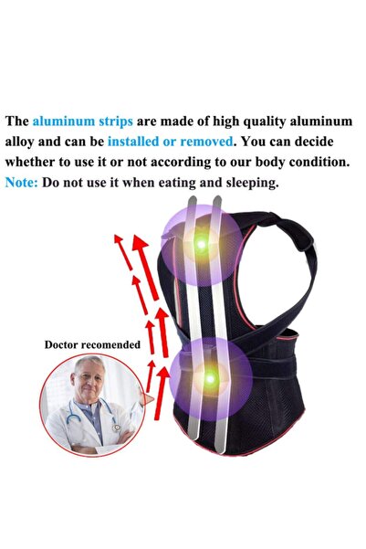 Ankaflex Ортопедичний корсет для випрямлення спини Корсет для запобігання сутулості Корсет для спини Корсет для випрямлення спини з балеринами Сутулість