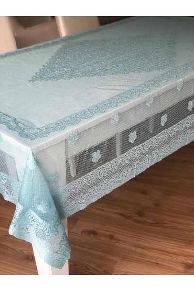 WENESSİ Față de masă tricotată cu model 160x220