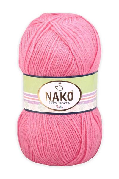 NAKO Mlvx Nako Luxury Minnoş Hand Knitting Thread (Rose/Pink) 236 Blsm