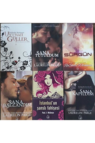 6 Kitap Roman Set: Uyuyan Güller-sana Tutuldum-sürgün-sana Bağlandım-sana Kapıldım