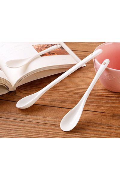 Eurasia Home Porcelain Tea and Spice Spoon 6 Pieces