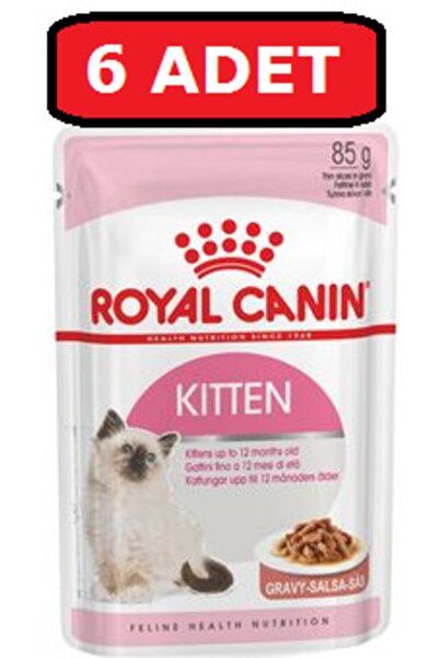 Royal Canin Royal Canın Yavru Kedi Yaş Mama 6 Adet X 85 gr Kitten Gravy Soslu
