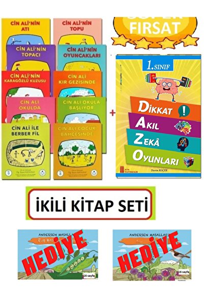 Cay Cin Ali Yayınları Cin Ali Kitap Seti(10 Kitap) - Rasim Kaygusuz + 1.sınıf...