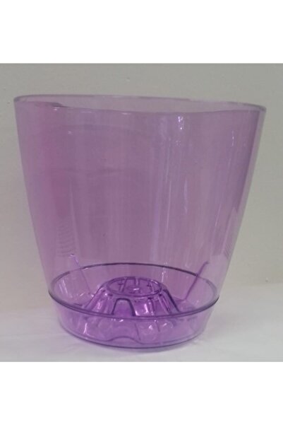 ÜÇLER ÇİÇEK Özel Drenajlı Tabaklı Orkide Saksı 0,90 lt