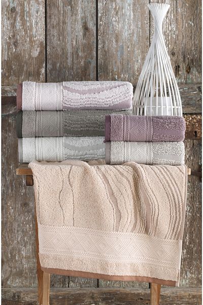 Şıkel Σετ Πετσέτες Χεριών Cotton Laminated 50x90 cm 6 τεμ