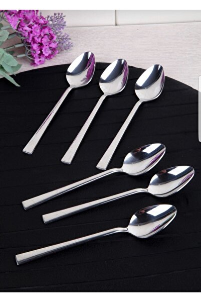 Murat 6lı Paslanmaz Çelik Lüx Çay Kaşığı