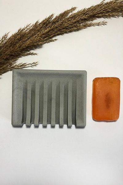RocArt Home Δοχείο σαπουνιού Wavy Concrete (γκρι)