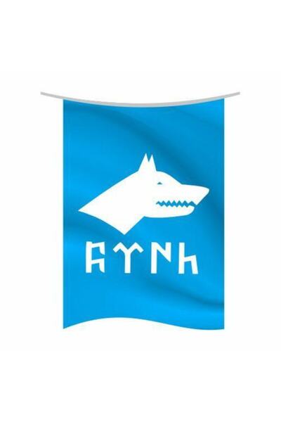 Rekbay Göktürk Flaması Bayrağı Dikey Model 100x150cm