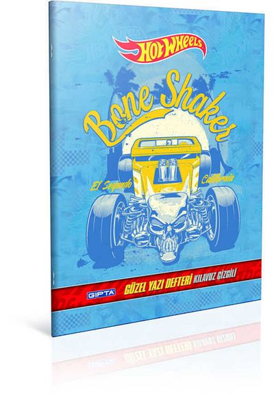 Gıpta Hot Wheels 5412 Beautiful Writing Notebook - A4 40 Sheets
