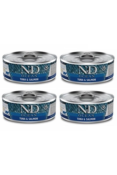 N&D Ocean 4 Adet Tahılsız Ton Somon Yetişkin Yaş Mama