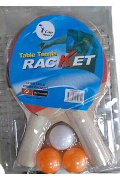 CAN SPORTS Can Spor Masa Tenisi Raketi 2 Adet Raket 3 Adet Top A Kalite H5345...