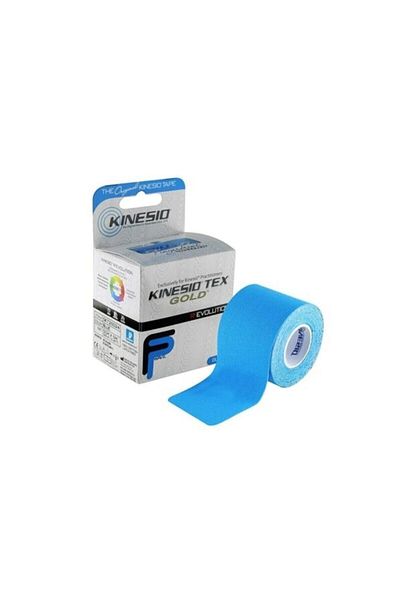 Kinesio Tape Tex Gold 5x5 Blue ''fp'' Banda pentru dureri pentru sportivi