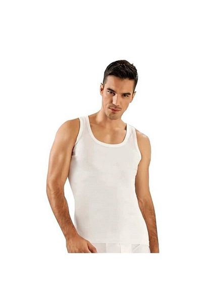 Tutku Men's White 3-Pack Combed Cotton Tank Top