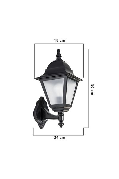 Modelight Outdoor Lantern Square Cast Sconce